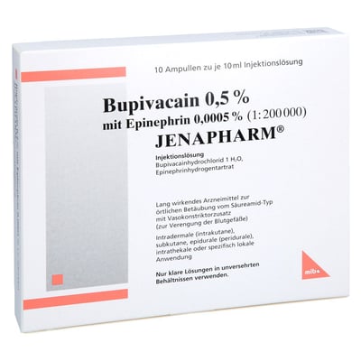 Bupivacain 0.5%m Epin Jena