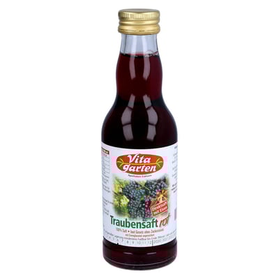 Vitagarten Roter Traubensaft + Eisen Einwegflasche
