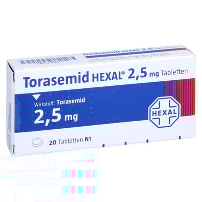 Torasemid HEXAL 2,5 mg