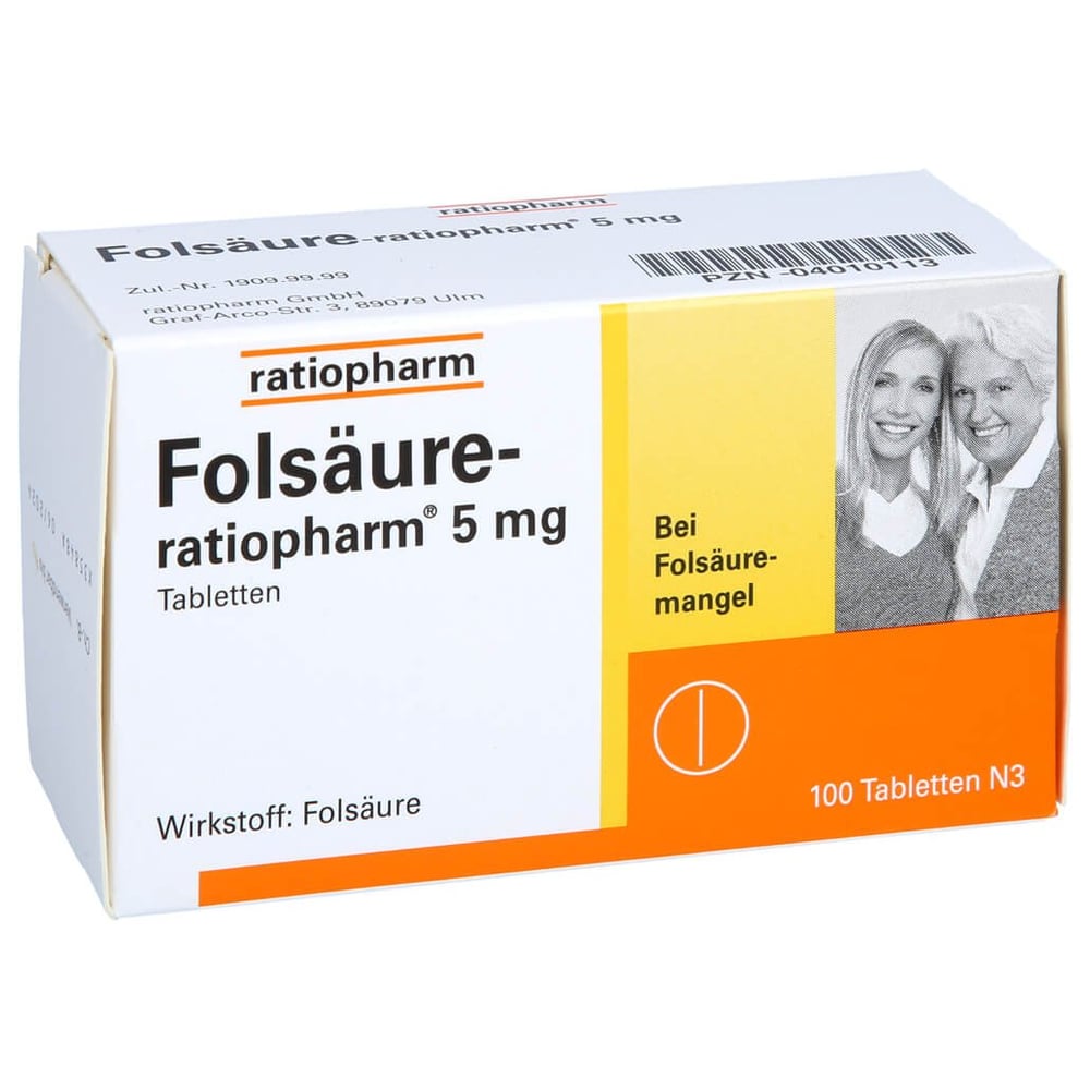 Folsäure-ratiopharm 5 mg