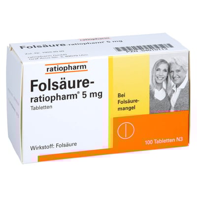 Folsäure-ratiopharm 5 mg