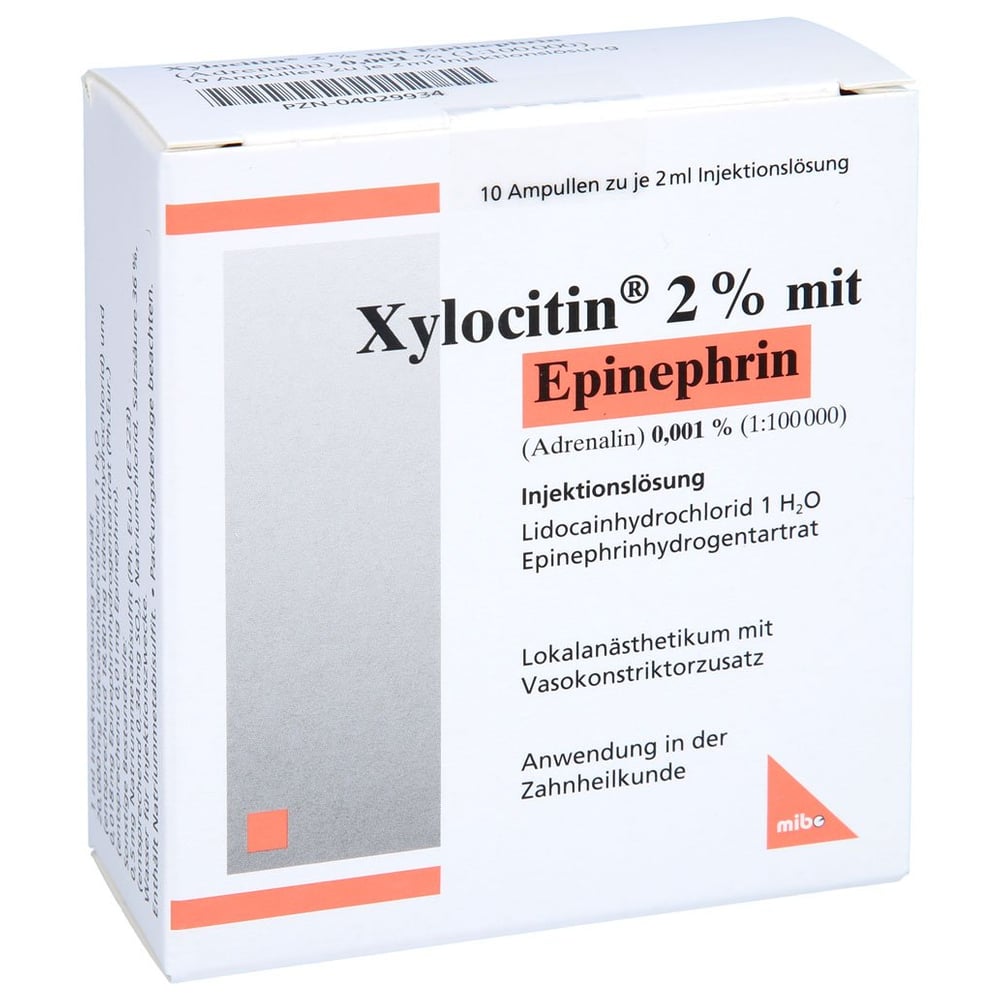 XYLOCITIN 2% m.Epinephrin 0,001% Inj.-Lsg.Amp.