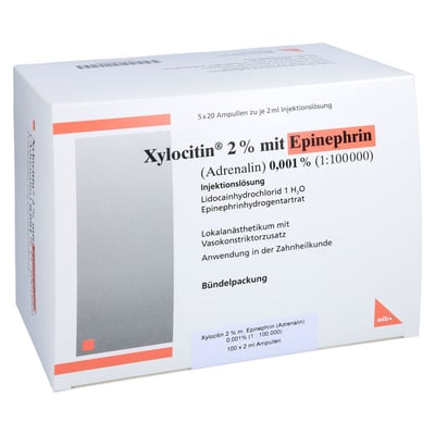 XYLOCITIN 2% m.Epinephrin 0,001% Inj.-Lsg.Amp.