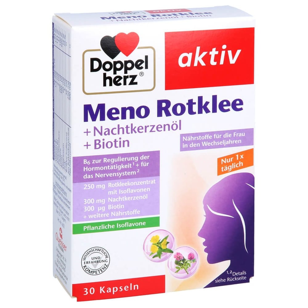 Doppelherz Meno Rotklee+Nachtkerzenöl+Biotin