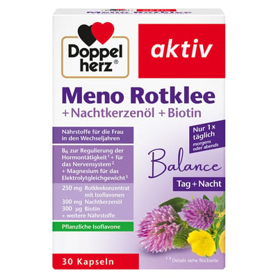 Doppelherz Meno Rotklee+Nachtkerzenöl+Biotin