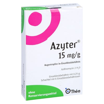 Azyter 15 mg/g Augentropfen im Einzeldosisbehältnis Produktbild 1
