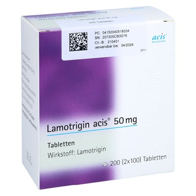 Lamotrigin acis 50 mg