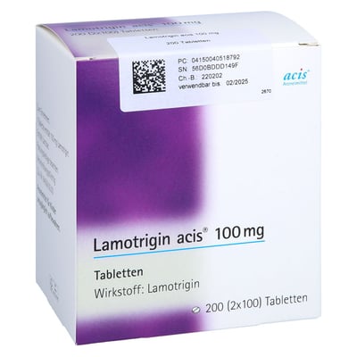 Lamotrigin acis 100 mg