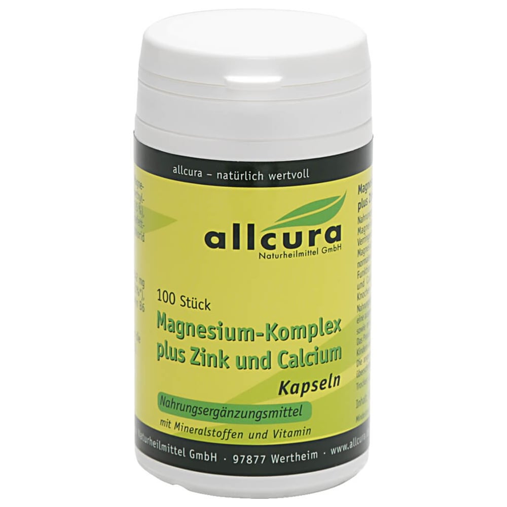 Magnesium Komplex Kapseln mit Zink+Calcium