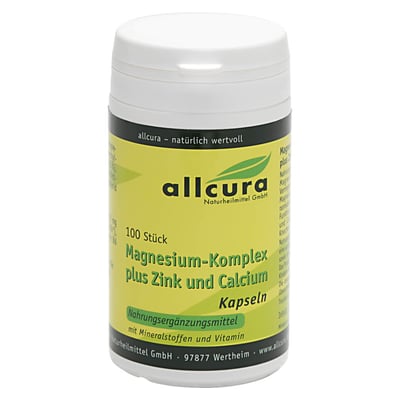 Magnesium Komplex Kapseln mit Zink+Calcium