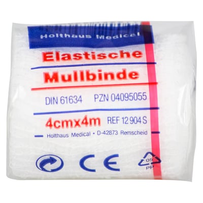 Mullbinden 4mx4 cm elastisch