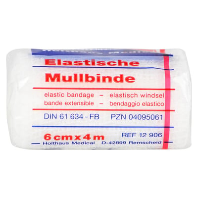 Mullbinden 4mx6 cm elastisch