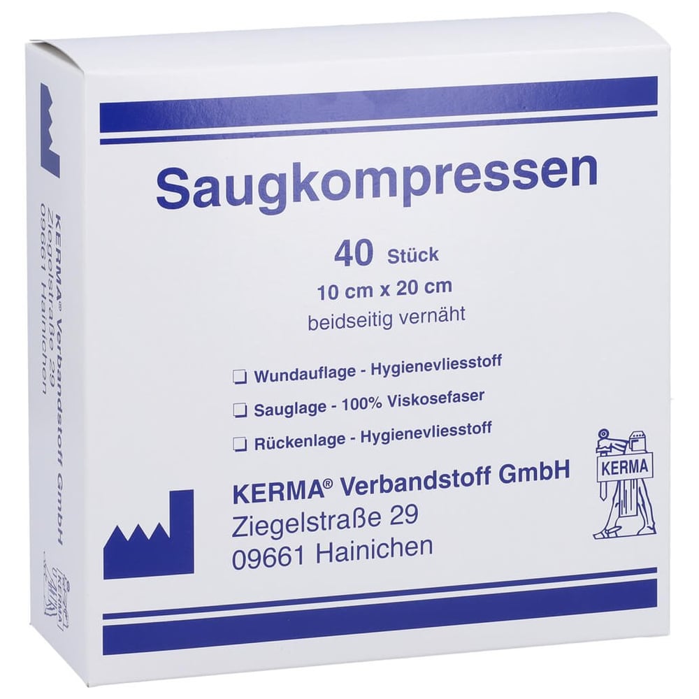 Saugkompressen unsteril 10x20 cm
