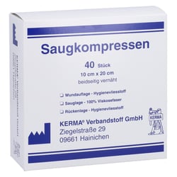 Saugkompressen unsteril 10x20 cm