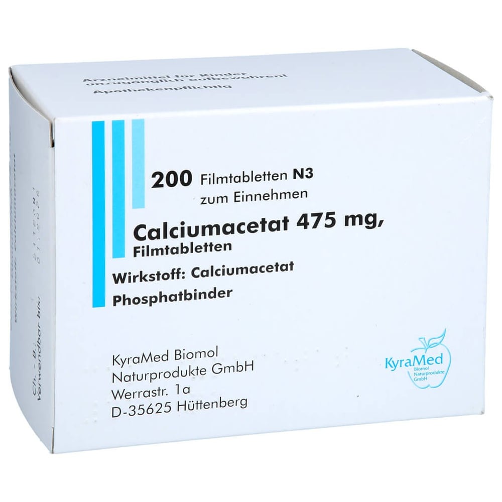 Calciumacetat 475 mg Filmtabletten