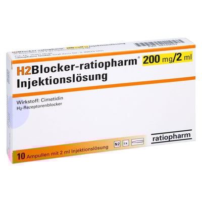 H2 BLOCKER-ratiopharm 200 mg/2 ml Injekt.-Lsg.Amp.