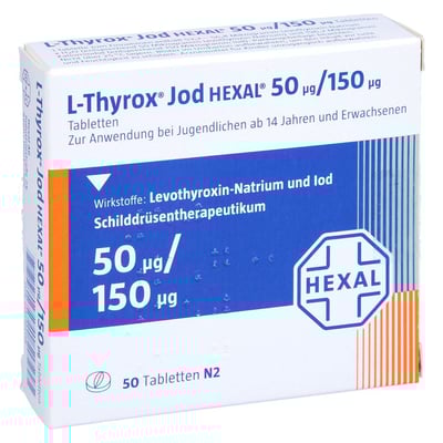 L-Thyrox Jod HEXAL 50 µg/150 µg