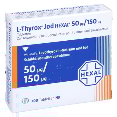L-Thyrox Jod HEXAL 50 µg/150 µg