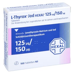 L-Thyrox Jod HEXAL 125 µg/150 µg