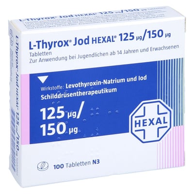 L-Thyrox Jod HEXAL 125 µg/150 µg
