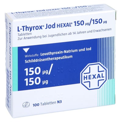 L-Thyrox Jod HEXAL 150 µg/150 µg