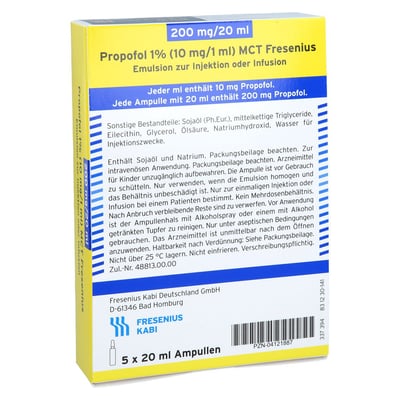 Propofol 1% 10mg/1ml Mct