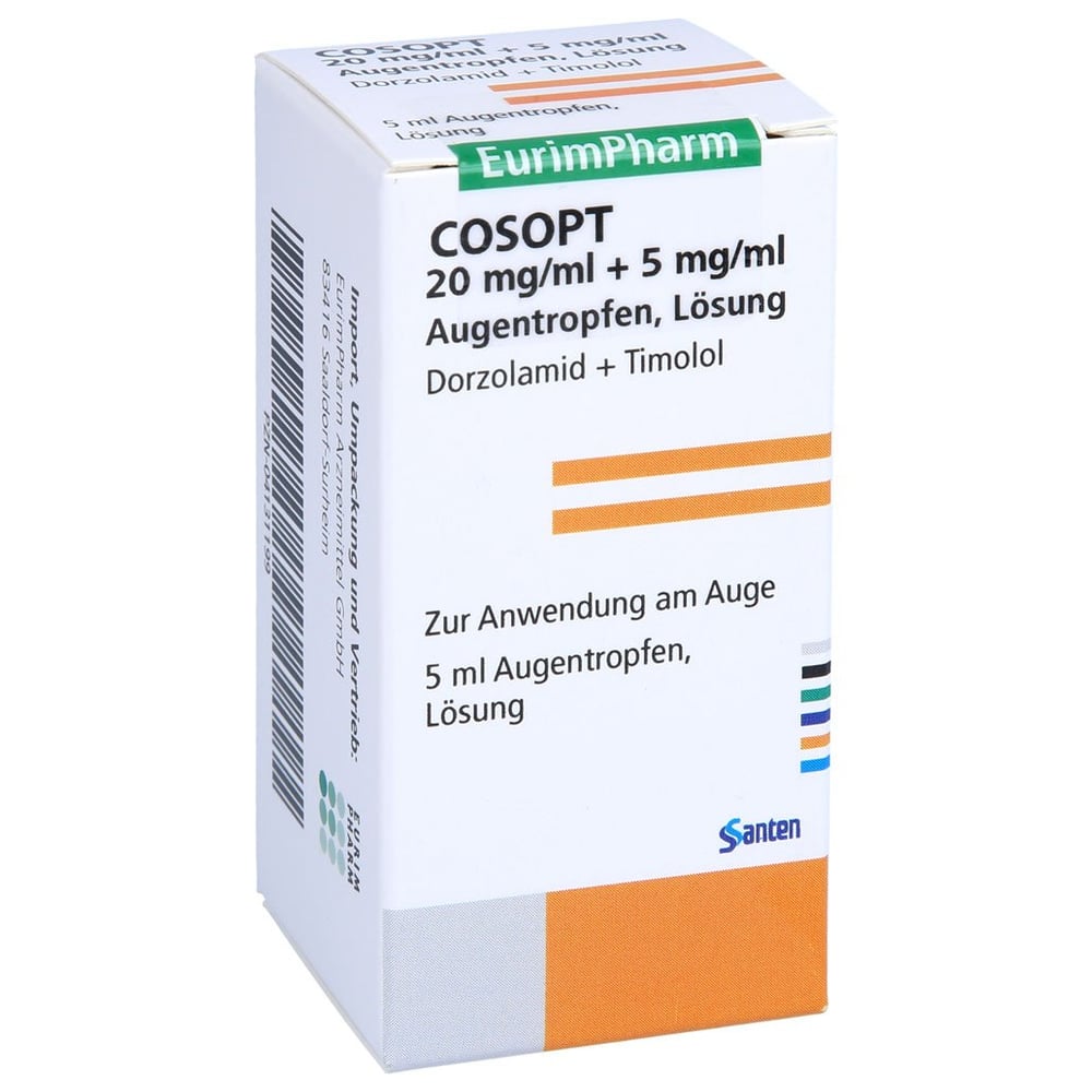 Cosopt 20mg/ml+5mg/ml