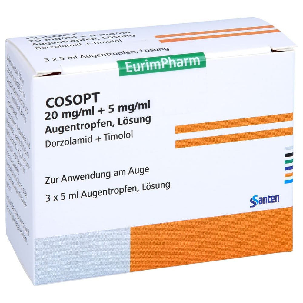 Cosopt 20mg/ml+5mg/ml