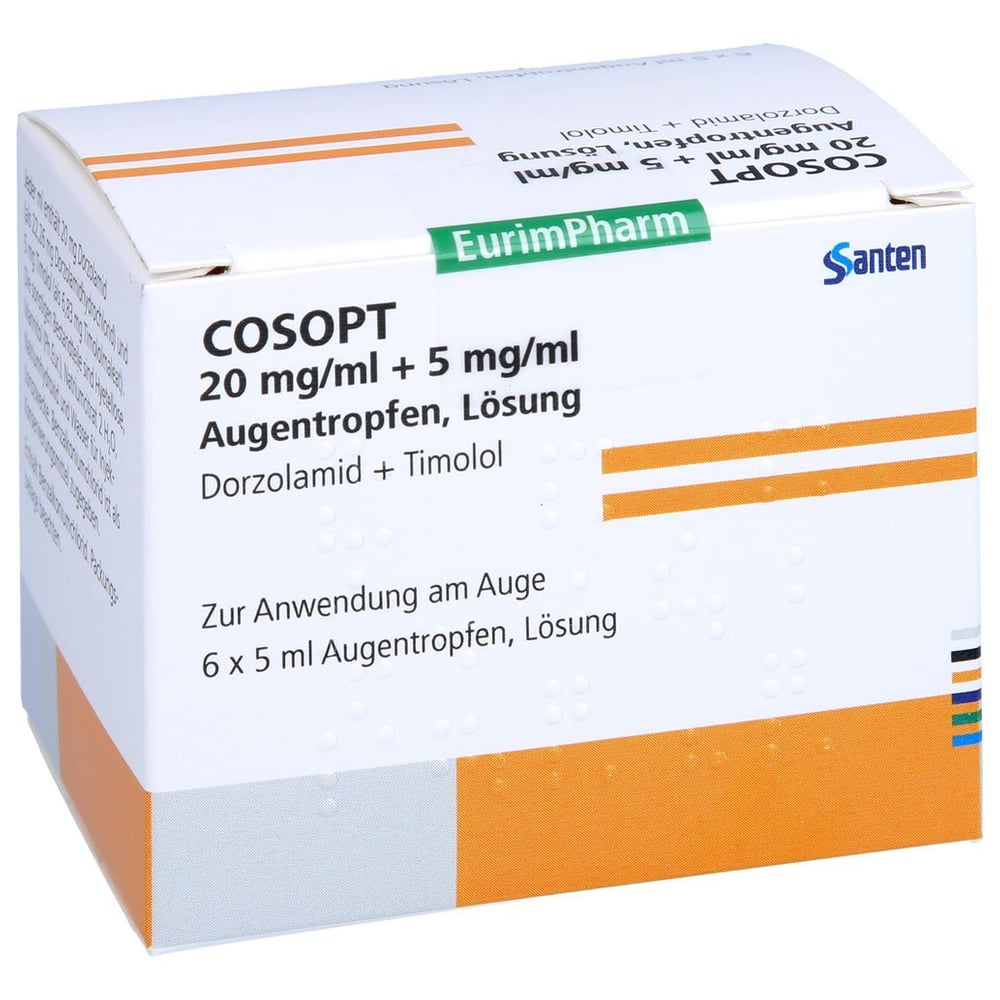 Cosopt 20mg/ml+5mg/ml