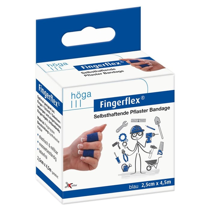 Fingerflex 2.5cmx4.5m blau