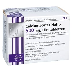 Calciumacetat Nefro 500 mg