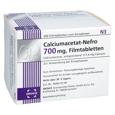 Calciumacetat Nefro 700 mg