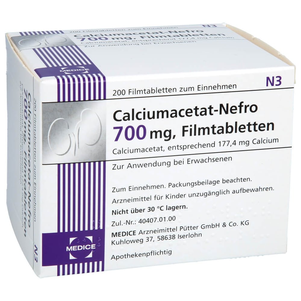 Calciumacetat Nefro 700mg