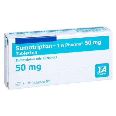 Sumatriptan-1A Pharma 50 mg Produktbild 1