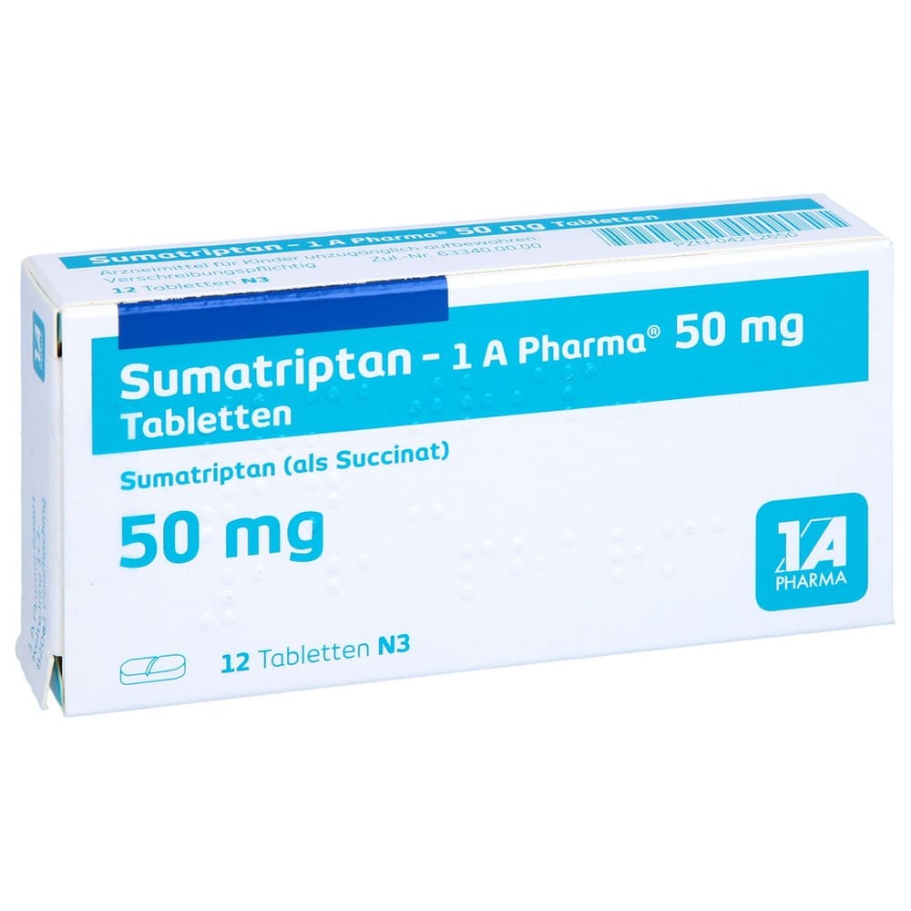 Sumatriptan - 1 A Pharma 50mg Tabletten