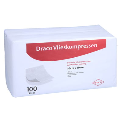 Vlieskompressen 10x10 cm unsteril 8fach