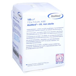 Vliesstoff-kompressen unsteril 7,5x7,5 cm 4fach