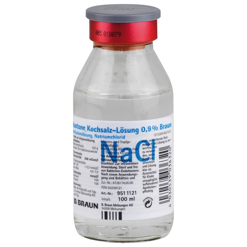 Kochsalzlösung 0,9% Glasfl.