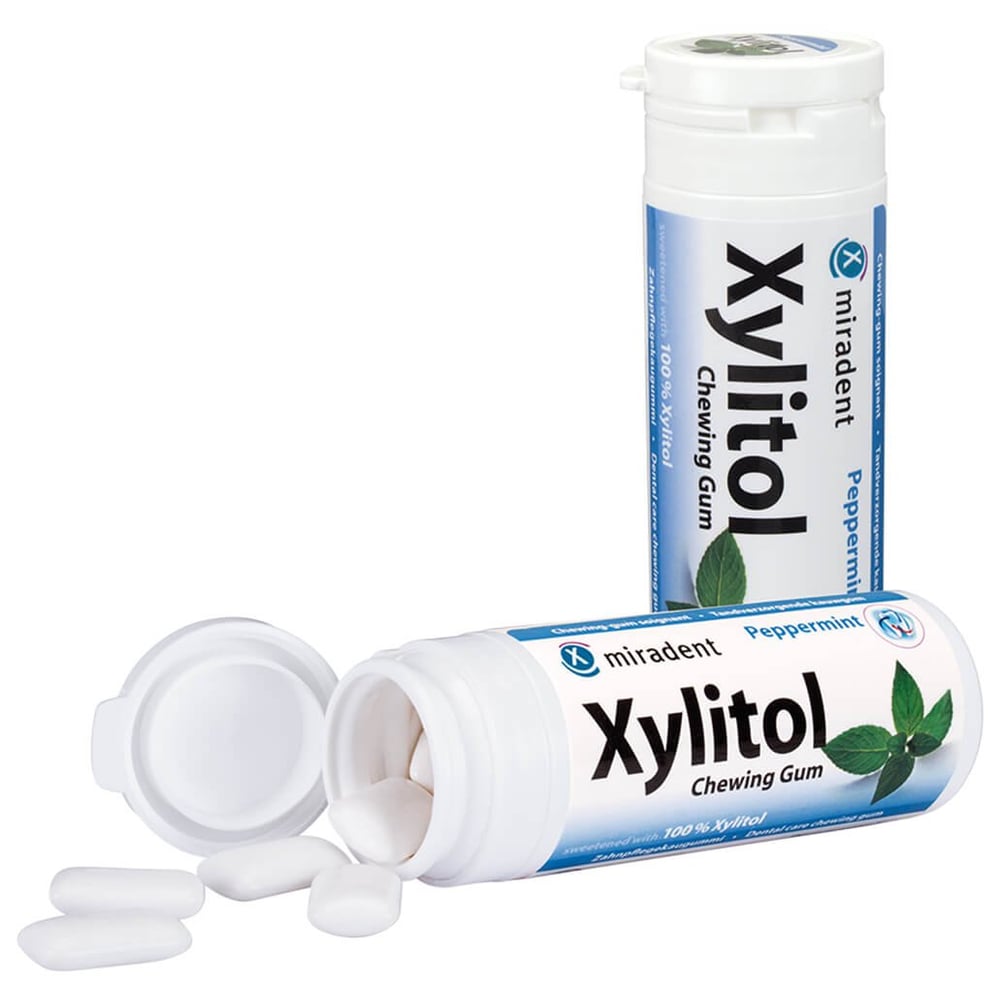 Miradent Zahnpflegekaugummi Xylitol Pfefferminz