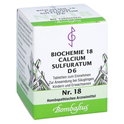 Biochemie 18 Calcium sulfuratum D 6