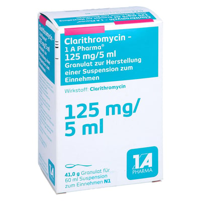 Clarithromycin-1A Pharma 125 mg/5 ml