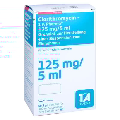Clarithromycin-1A Pharma 125 mg/5 ml