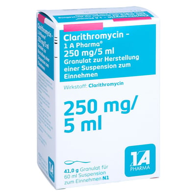 Clarithromycin-1A Pharma 250 mg/5 ml