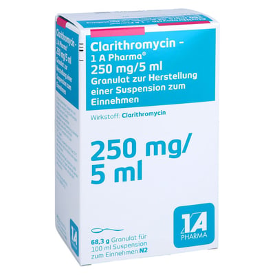 Clarithromycin-1A Pharma 250 mg/5 ml