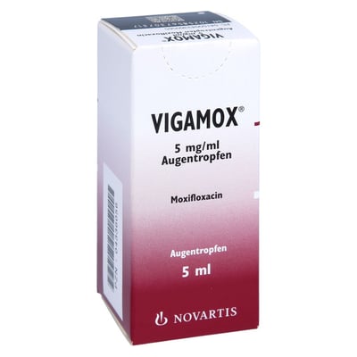Vigamox 5 mg/ml Augentropfen Produktbild 1