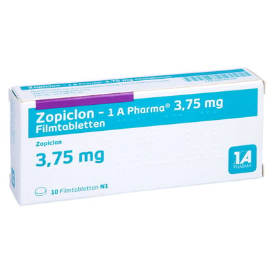 Zopiclon - 1 A Pharma 3.75mg Filmtabletten Produktbild 1