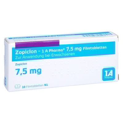 Zopiclon - 1 A Pharma 7.5mg Filmtabletten