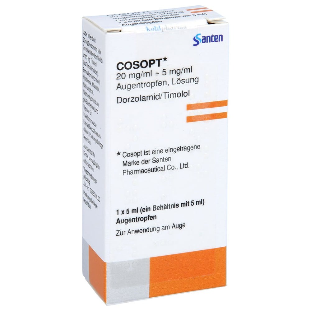 Cosopt 20mg/ml+5mg/ml