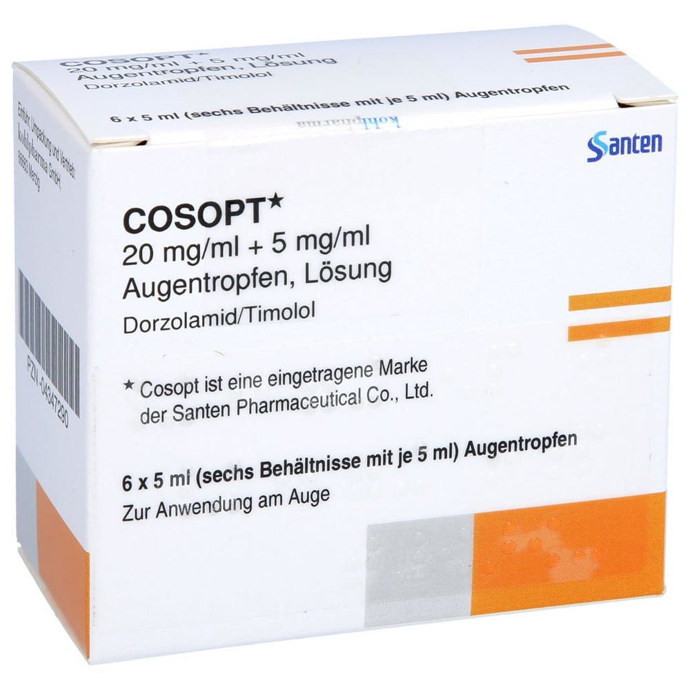 Cosopt 20mg/ml+5mg/ml