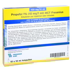 Propofol 1% 10mg/1ml Mct